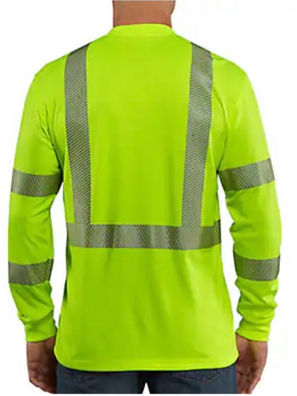 Carhartt HV Force Relaxed Long Sleeve Class 3 T-Shirt Bright Lime - 3XL - Picture 2 of 5